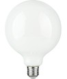 E27 4,7W dimbar LED-globelampa - G125, opalglas, 2500K, filament