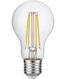 E27 4,9W dimbar LED-lampa - A60, filament, klart glas, 600lm, 2700K