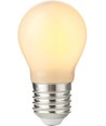E27 2,9W dimbar LED-kronlampa - G45, opalglas, filament, 2700K