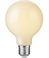 E27 2,5W dimbar LED-filamentlampa - G80 Glob, opalglas, 2500K, 250lm