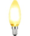 E14 4W dimbar LED-kronljuslampa - Twisted, 320lm, 2500K, matt glas, tvinnad filament