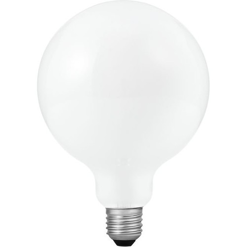 E27 8,5W dimbar LED-glob - G125, opalt glas, 810lm, 2500K filament