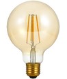 E27 4W dimbar LED-globelampa - G95, filament, 2200K, guldglas, 350lm