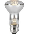 E27 5,5W dimbar LED-filamentlampa - R63, 400lm, 2500K, klart glas
