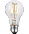 E27 4W dimbar LED-filamentlampa - A60, 2200K, klart glas, 360lm