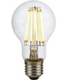 E27 8W dimbar LED-lampa - A60, filament, 806lm, klart glas, 2500K