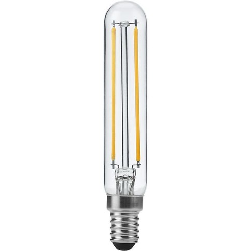 E14 4W dimbar LED-rörlampa - 11,5cm, filament, 2500K, klart glas
