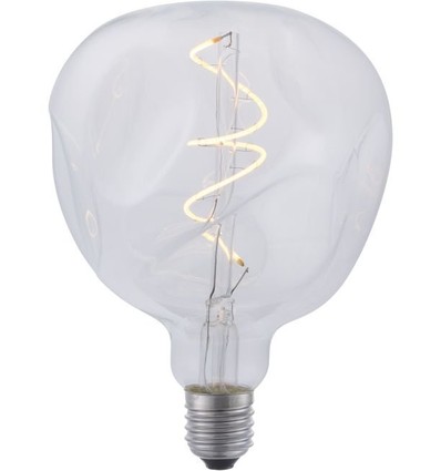 E27 4W XL Flex Mystery LED-lampa - G125, filament, dimbar, 2200K, klart glas