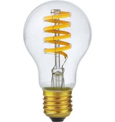 E27 6W dimbar LED-lampa - DimToWarm, 2200-2700K, A60, Filament Flex, 570lm, klart glas