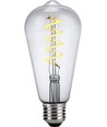 E27 4W dimbar LED Rustika-lampa - ST64, Flex Filament, 2200K, klart glas