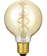 E27 5W 3-stegs dimbar LED-lampa - G80, Gold, Flex filament, 2200K, 460lm