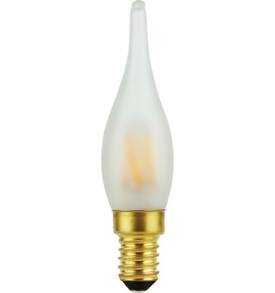 E14 1,8W dimbar LED-kronljuslampa - C23, Mini Tip, frostat glas, 2700K