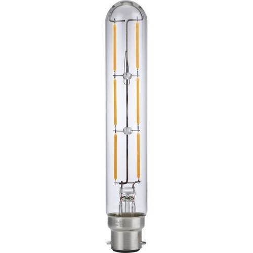 BA22d 5W dimbar LED Colorenta Short-lampa - 17,1cm, 470lm, 2200K, klart glas