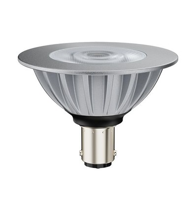 Ba15d AR70 6,5W LED-lampa, 12V - 530lm, 36°, dimbar, varmvit