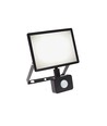 30W NOCTIS LUX 3 strålkastare med sensor - IP44, neutralvit, svart, PIR-sensor