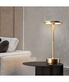 Laddningsbar LED-bordslampa med trådlös laddning - Guld, touch-dimbar, CCT, IP54
