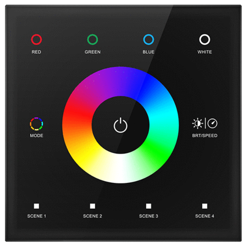 LEDlife rWave RGBW-kontroller för vägg - Svart, 12V-24V