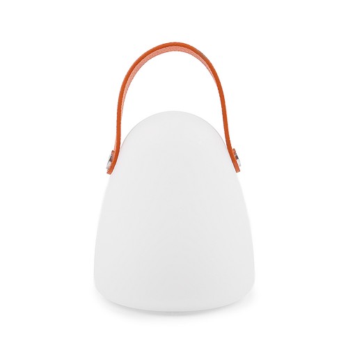 Laddningsbar RGB LED-bordslampa Ø12,8cm - Vit, inkl. fjärrkontroll, IP54 utomhus