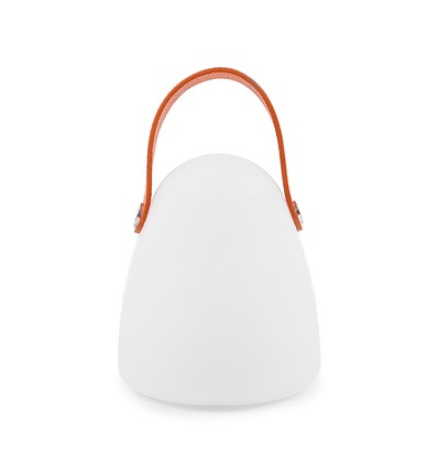 Laddningsbar RGB LED-bordslampa Ø12,8cm - Vit, inkl. fjärrkontroll, IP54 utomhus