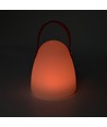 Laddningsbar RGB LED-bordslampa Ø12,8cm - Vit, inkl. fjärrkontroll, IP54 utomhus