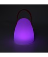 Laddningsbar RGB LED-bordslampa Ø12,8cm - Vit, inkl. fjärrkontroll, IP54 utomhus
