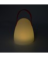 Laddningsbar RGB LED-bordslampa Ø12,8cm - Vit, inkl. fjärrkontroll, IP54 utomhus