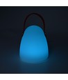 Laddningsbar RGB LED-bordslampa Ø12,8cm - Vit, inkl. fjärrkontroll, IP54 utomhus