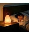 Laddningsbar RGB LED-bordslampa Ø12,8cm - Vit, inkl. fjärrkontroll, IP54 utomhus