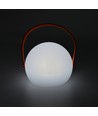 Laddningsbar RGB LED-bordslampa Ø13cm - Vit, inkl. fjärrkontroll, IP54 utomhus