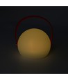 Laddningsbar RGB LED-bordslampa Ø13cm - Vit, inkl. fjärrkontroll, IP54 utomhus