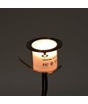 10-pack markspotlights - 0,5W, rund, rostfritt stål, komplett inkl. strömförsörjning