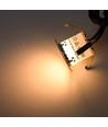 10-pack markspotlights - 0,5W, rund, rostfritt stål, komplett inkl. strömförsörjning