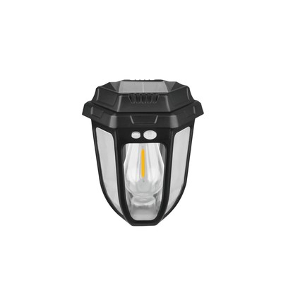 Solara Rustica 1W solcell trädgårdslampa - 2700K, 50cm, IP44, svart