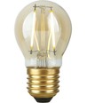 E27 2,9W dimbar LED-klotlampa - Filament, G45, 2200K, guldglas