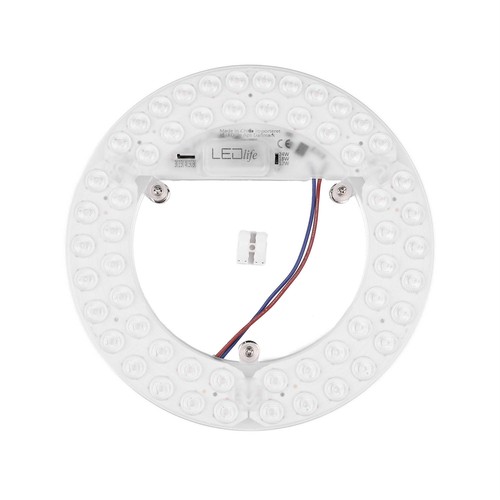 21,5cm / 24/18/12W LED-insats med linser - Flicker free, valbar CCT, ersätter G24, cirkelrör och kompaktrör