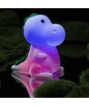 MOCHI Dinosaurie nattlampa i mjuk silikon - uppladdningsbar, färgskiftande + varmvit