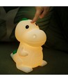 MOCHI Dinosaurie nattlampa i mjuk silikon - uppladdningsbar, färgskiftande + varmvit