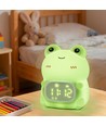 MOCHI groda nattlampa med klocka - Silikon, RGB+W, touch dimbar, IP20 inomhus