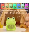 MOCHI groda nattlampa med klocka - Silikon, RGB+W, touch dimbar, IP20 inomhus