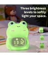 MOCHI groda nattlampa med klocka - Silikon, RGB+W, touch dimbar, IP20 inomhus