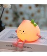 MOCHI persika nattlampa - Silikon, touch dimbar, IP20 inomhus