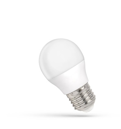 6W LED liten globlampa - G45, frostad glas, E27