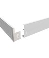 Hög ram till 60x60 LED panel - Samlas snabbt, plasthörn,Utan synliga skruvar, vit kant