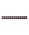 12W SHIFT Basic Linjär Lampa - 3000K, Svart, Gitter S, 22cm
