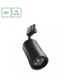 20W PAVA BASIC 3-fas skenspot - Justerbar CCT, 111lm/W, 20-45° vinkel, svart, IP20