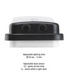 20W ENIGO LED vägglampa med sensor - 130lm/W, 4000K, IP54, rörelsesensor, utomhus