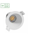 7W Ø9cm Fiale Core infälld spot - CCT, vit, 45 grader, Hål: Ø7,5 cm, Mått: Ø9 cm