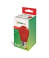 E27 4,9W Röd LED-lampa - A50, frostad
