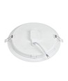 18W Ø22cm Algine 2-i-1 infällt panel - 122lm/W, 4000K, vit kant, rund, infällt eller utanpåliggande