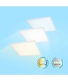 60x60 LED panel, 30W/40W/48W - CCT, 120lm/W, 5 års garanti, vit kant